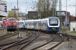 nordwestbahn-nwb/498306/nwb-440-330-verlaesst-am-27 NWB 440 330 verlsst am 27 April 2016 Bremen Hbf.