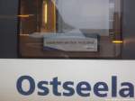 ostseeland-verkehr-gmbh-ola/310691/ola-vt-0009-mit-dem-schild OLA VT 0009 mit dem Schild 'Letzte Fahrt der OLA : 14.12.13' im Bahnhof Gstrow am 14.12.13