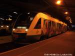 OLA VT 706 als HEX4 mit ziel Goslar im Bahnhof Halle (Saale) Hbf am 21.1.16