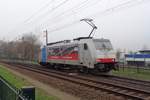 RAILPOOL/651897/railpool-soeldner-186-496-wirbt-neue-lokfuehrer Railpool-Söldner 186 496 wirbt neue Lokführer für DB Cargo beim Ausfahrt aus Venlo am 24 März 2019.