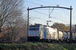 RAILPOOL/675750/rtb-186-425-durchfahrt-am-17 RTB 186 425 durchfahrt am 17 November 2018 Tilburg Oude Warande.