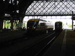 staedtebahn-sachsen-gmbh/627311/642-330--830-und-642 642 330 / 830 und 642 342 / 842 trafen sich am 5.9.18 im Bahnhof Dresden Neustadt