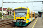 Vogtlandbahn/862563/vt-65069-der-vogtlandbahn--trilex VT 650.69 der Vogtlandbahn / Trilex verlsst als Os 17024 (GWTR) mit ziel Kraslice / ab Kraslice weiter als RB1 20822 mit ziel Zwickau Zentrum den Bahnhof Sokolov am 9.4.24