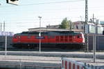 WFL/710525/232-901-der-wfl-in-der 232 901 der WFL in der Gterumfahrung am Hauptbahnhof Halle/Saale am 31.7.20