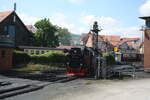 harzer-schmalspurbahn-hsb/784202/99-7237-und-99-7247-in 99 7237 und 99 7247 in Wernigerode am 2.6.22