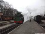 rugensche-baderbahn-qrasender-rolandq-rubb/317762/ruebb-mh52-unterwegs-zum-personenzug-in RüBB Mh52 unterwegs zum Personenzug in Putbus am 20.1.14