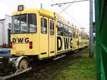 Wagen 012 der DVG abgestellt aufm Betriebshof in Dessau am 3.2.18