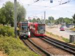 Wagen 663 und 649 trafen sich am Rennbahnkreuz am 14.6.15