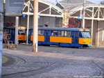 Wagen 2147 der LVB im Straenbahnhof Leutzsch am 25.7.16