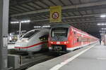 BR 440/736687/440-507-und-440-016-als 440 507 und 440 016 als RE9 mit Ziel Ulm Hbf im Bahnhof Mnchen Hbf am 24.3.21