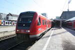 BR 612/735206/612-554054-als-re70-mit-ziel 612 554/054 als RE70 mit ziel Oberstdorf mit 612 503/003 als Re70 mit ziel Lindau-Insel (ehemals Lindau Hbf) im Bahnhof Mnchen Hbf am 24.3.21