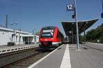 BR 640/703595/640-021-steht-als-rb81-mit 640 021 steht als RB81 mit ziel Bodenfelde im Bahnhof Northeim(Han) am 8.5.20