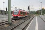 640 003 mit 640 021 verlassen den Bahnhof Braunschweig Hbf in Richtung SZ-Lebenstedt am 8.6.22