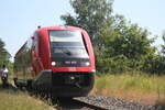 641 007 als RB78 mit Ziel Querfurt im Bahnhof Beuna (Geiseltal) am 18.6.21