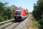 641 007 als RB78 mit Ziel Querfurt im Bahnhof Mcheln (Geiseltal) Stadt am 18.6.21