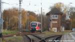 BR 642/471567/642-xxx--xxx-beim-einfahren 642 XXX / XXX beim einfahren in den Bahnhof Wismar am 8.11.15