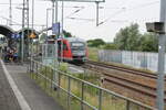 BR 642/747630/642-040540-als-rb25-mit-ziel 642 040/540 als RB25 mit ziel Barth im Bahnhof Velgast am 25.7.21