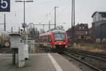 648 335/835 verlsst als RE83 mit Ziel Kiel Hbf den Bahnhof Lneburg am 4.1.22