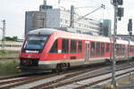648 268/768 mit 648 257/757 bei der Einfahrt in den Endbahnhof Braunschweig Hbf am 8.6.22