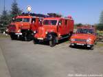 Feuerwehrfahrzeuge am Lokschuppen Pomerania in Pasewalk am 4.5.13