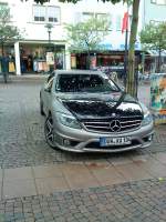 PKW Mercedes-Benz A Klasse auf dem Stadtplatz in Bad Drkheim am 13.08.2013  