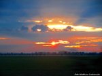 Sonnenuntergang ber Sachsen-Anhalt´s Altmark am 3.10.16