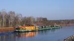 Binnenschiff AGT 06 aus Stettin im Oder - Havel - Kanal bei Marienwerder am 14.02.15_1430 Uhr - Bild 2  