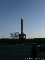 Blick auf die Siegessule in Berlin am 28.2.15