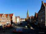 Lüneburg - Am Sande, Platz in der Altstadt mit historischen Giebeln.
