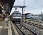 bb-67500/841590/noch-verkehren-die-letzten-bb-67000 Noch verkehren die letzten BB 67000 im Planverkehr. Sie befördern ab im Raum Strasbourg in der Hauptverkehrszeit mit RRR Kompositionen Züge, für welche durch den sehr geringe Tagesleistungsumlauf der Einsatz von modernen Kompositionen in Vielfachsteuerung sich (noch) nicht lohnt. Die SNCF BB 67591 in Strasbourg wartet mit dem TER TER 831830 (ab 17:01) nach Saint-Dié-des-Vosges (an 18:50) auf die Abfahrt.

12. März 2024