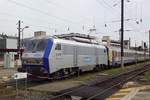 bb-26000-2/660580/sncf-26142-in-grand-est-farben-treft SNCF 26142 in Grand-Est Farben, treft am 24 Mai 2019 in Strasbourg Gare centrale ein.
