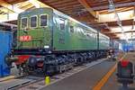 Sonstige/661901/ex-plm-161-be-3-steht-am-30 Ex-PLM 161 BE-3 steht am 30 Mai 2019 ins Cite du Train in Mulhouse.