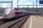 TGV POS/660704/tgv-lyria-4723-durchfahrt-brugg-ag TGV Lyria 4723 durchfahrt Brugg AG am 25 Mai 2019.