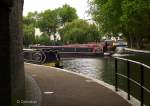 Maida Vale in London mit Hausbooten.
