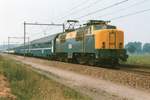 Mit der internationaler Nachtzug nach Rimini passiert am 26 Augustus 1990 NS 1206 der Ortschaft Liepmde.