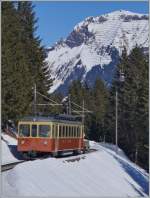 Bahnen der Jungfrau Region/330180/blm-regionalzug-bei-muerren9-maerz-2014 BLM Regionalzug bei Mürren.
9. März 2014