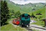 Bahnen der Jungfrau Region/507580/die-brienz-rothorn-bahn-brb-h Die Brienz Rothorn Bahn (BRB) H 2/3 N° verlässt Planalp Richtung Rothorn.
7. Juli 2016