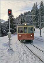 Bahnen der Jungfrau Region/836872/der-blm-be-44-31-ex Der BLM Be 4/4 31 (ex Bipperlisi) wird in Grütschalp bereitgestellt. 

16. Jan. 2024