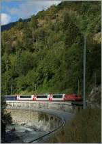 Der Glacier Express 902 kurz vor Betten Talstation.
10. Sept. 2013
