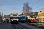 mob-goldenpass/511836/cev-gtw-26-train-des-etoiles CEV GTW 2/6, Train des Etoiles und BDeh 2/4 N° 75 in Blonay. 
11. Dez. 2015