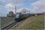 Der MOB Spurwechsel Zug GPX 4065 von Interlaken nach Montreux ist bei Châtelard VD schon fast am Ziel seiner Reise.

8. Feb. 2023