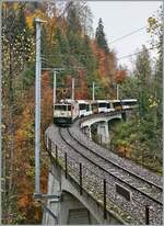 mob-goldenpass/814387/die-mob-gde-44-6006-ist Die MOB GDe 4/4 6006 ist mit einem Parnoramic Express kurz nach Les Avants auf dem Weg von Zweisimmen nach Montreux.

28. Okt. 2020