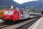schweizerische-suedostbahn-sob/661244/sob-456-095-verlaesst-am-29 SOB 456 095 verlässt am 29 Mai 2019 Arth-Goldau.