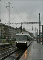 Ein GTW verlässt St. Gallen Richtung Herisau.
30. August 2012