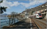 Zwei Flirts auf dem Weg nach Villeneuve erreichen Veytau Chillon.
6. März 2012