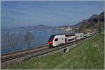 rabe-512/912891/seit-dem-fahrplanwechsel-werden-regionalzuege-r1 Seit dem Fahrplanwechsel werden Regionalzüge R1 und R2 sowie die meisten RE33 mit den neune RABe 512 statt 511 geführt. Im Bild ein RABe 512 kurz vor Villeneuve auf dem Weg in Richtung Aigle. 

3. April 2026