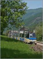 Ein  Treno Panormaico  bei Gagnone-Orcesco.
13. Mai 2015