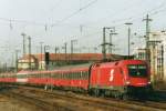 Am 27 Dezember 2003 treft ÖBB 1116 018 in Nürnberg Hbf ein.