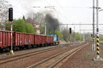 BR 742/862546/742-109-von-cd-cargo-verlaesst 742 109 von CD Cargo verlsst mit einen Lumpensammler den Bahnhof Sokolov am 9.4.24