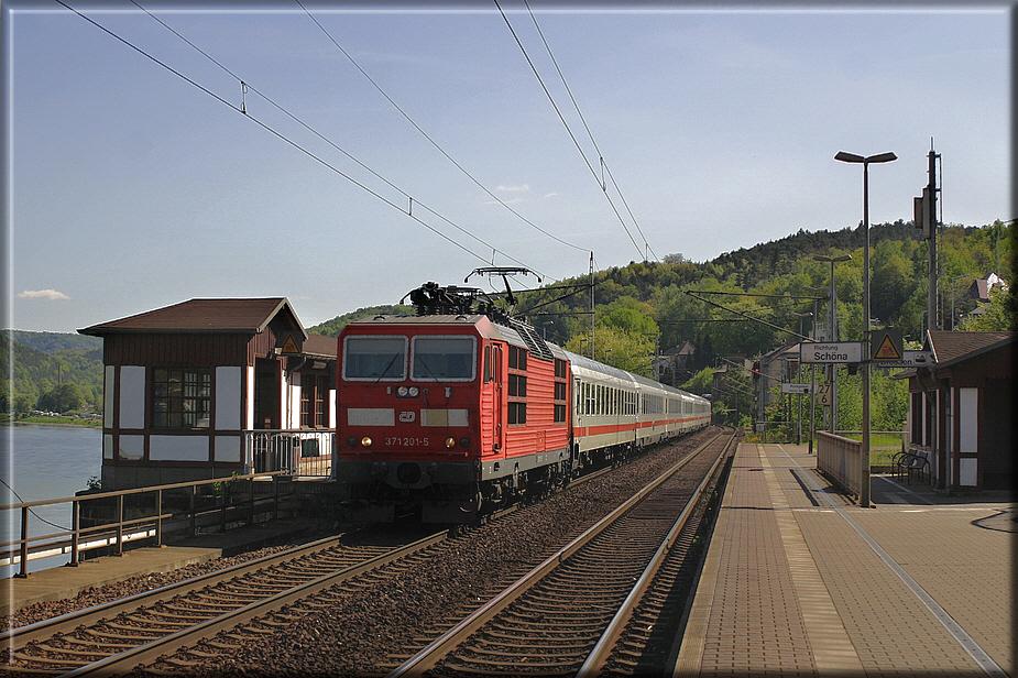 371 201 EC 176 von Praha nach Hamburg-Altona in Bf Knigstein am 02.05.2007